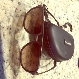 D&G Authentic sunglasses, brown good condition